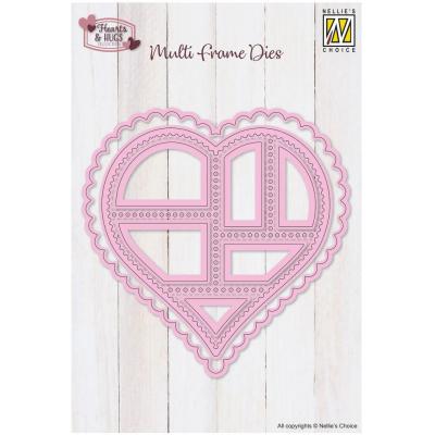 Nellie's Choice Cutting Dies - Postal Stamps Heart